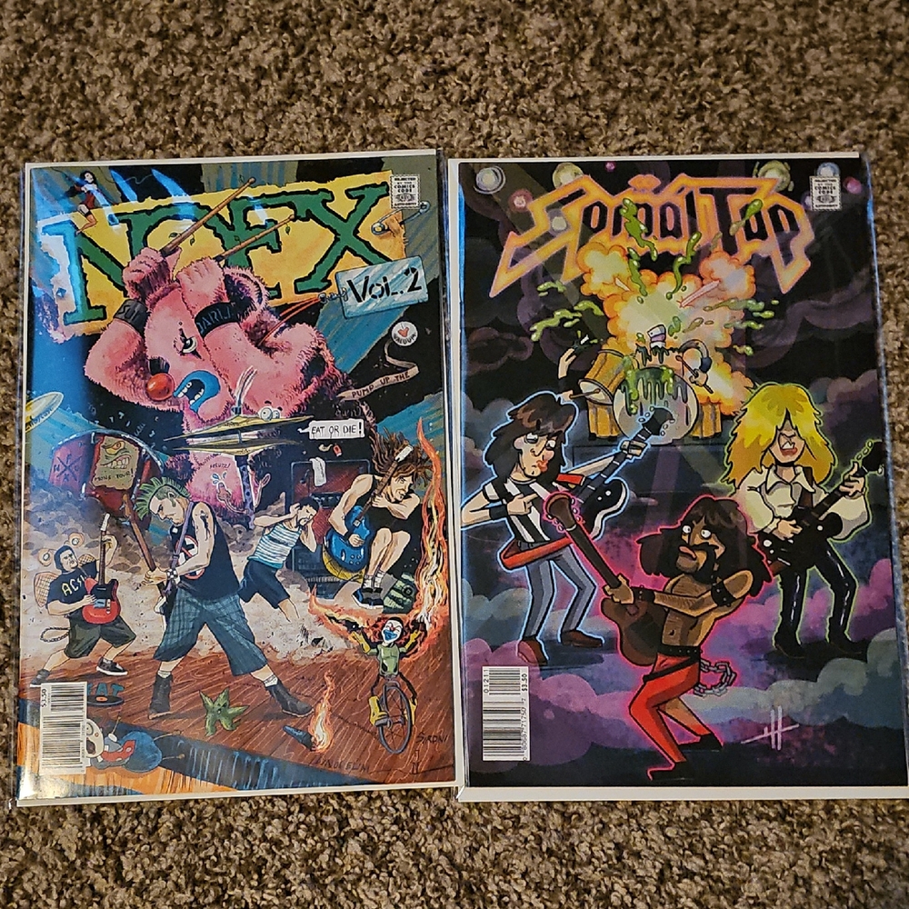 Nofx Vol. 2 and Spinal Tap Comic Book Set